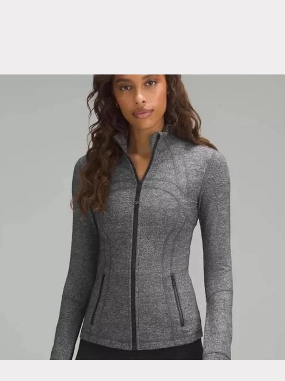 Lululemon Gray define Women's Zip-Up Fitted Jacket